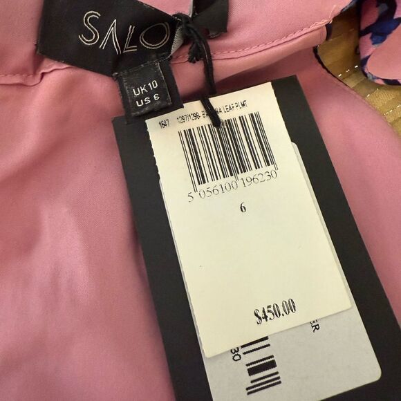 Saloni Amy Tropical Print Silk Mini Dress - Picture 5 of 6